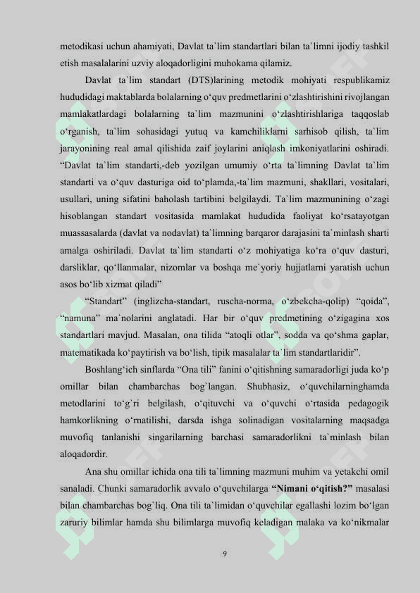 BOSHLANG‘ICH SINFLARDA SO‘Z TURKUMLARINI O‘RGATISHDA INTERFAOL METODLARDAN FOYDALANISH..docx 8