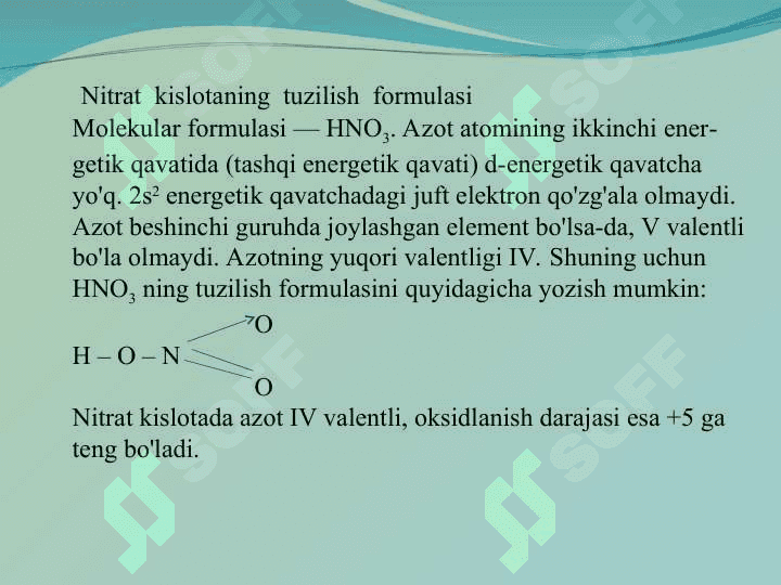 8-sinf kimyo Nitrat kislota 3