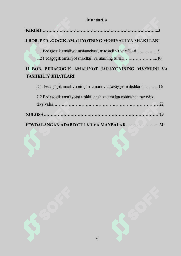 PEDAGOGIK AMALIYOTNI TASHKIL ETISHNING SHAKLI VA MAZMUNI 2