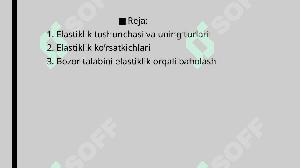 Elastiklik koeffitsienti yordamida bozor talabini baholash 2