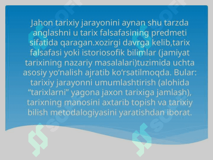 TARIX FALSAFASINING HOZIRGI KONSEPSIYALARI 4