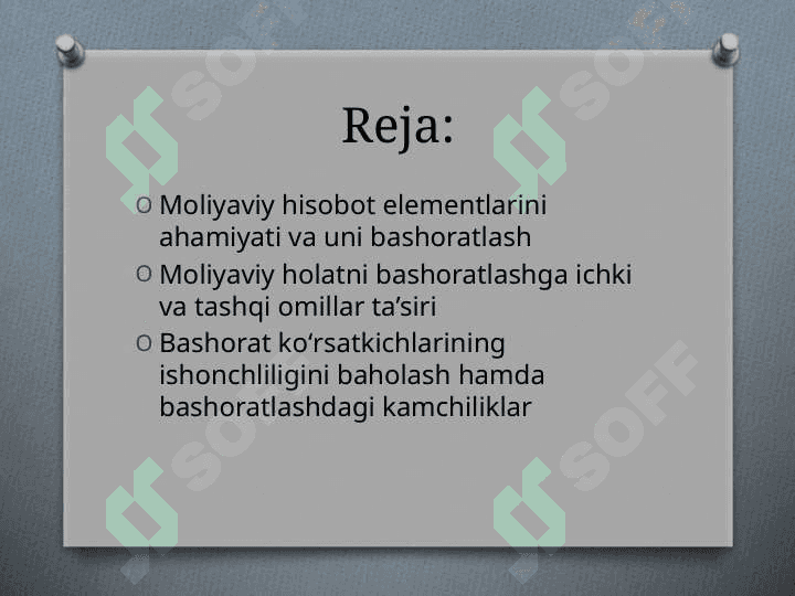 Moliyaviy hisobot elementlarini bashoratlash 2