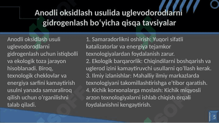 Anodli oksidlash usulida uglevadarodlarni gidrogenlash (tarixy malumotlar) 5