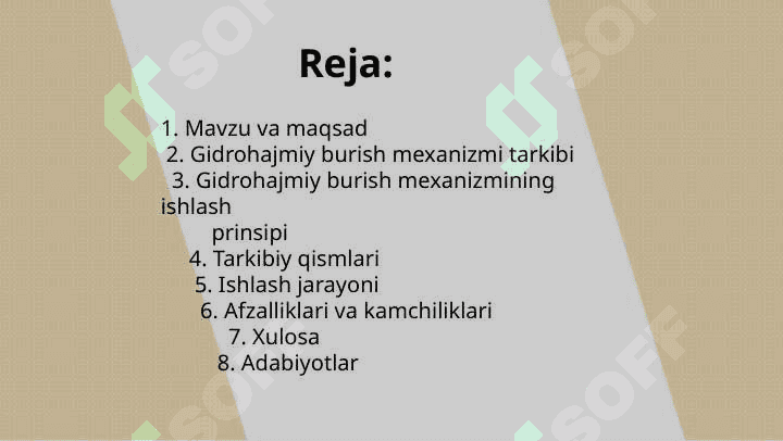 Traktorni gidrohajmiy burish mexanizimi 2