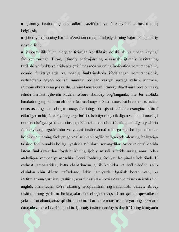 Ijtimoiy institutlar sotsial-psixologik tavsifi 8