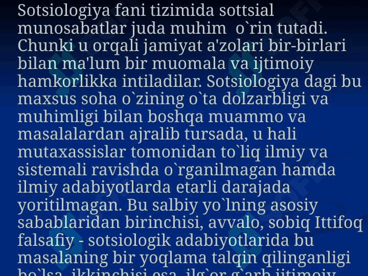 Hayot sotsiologiyasi 2