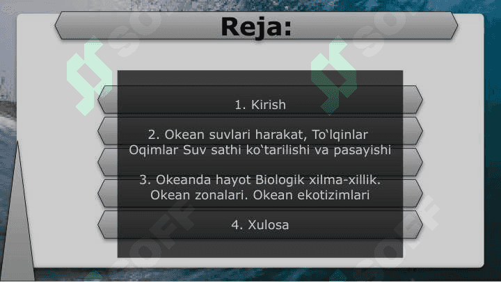Okean suvlari harakati va Okeanda hayot 2