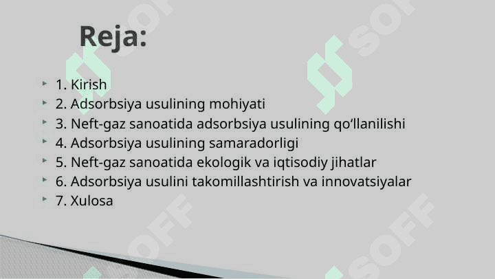 Neft gaz sanoatida adsorbsiya usulida oqova suvlarni tozalash 2