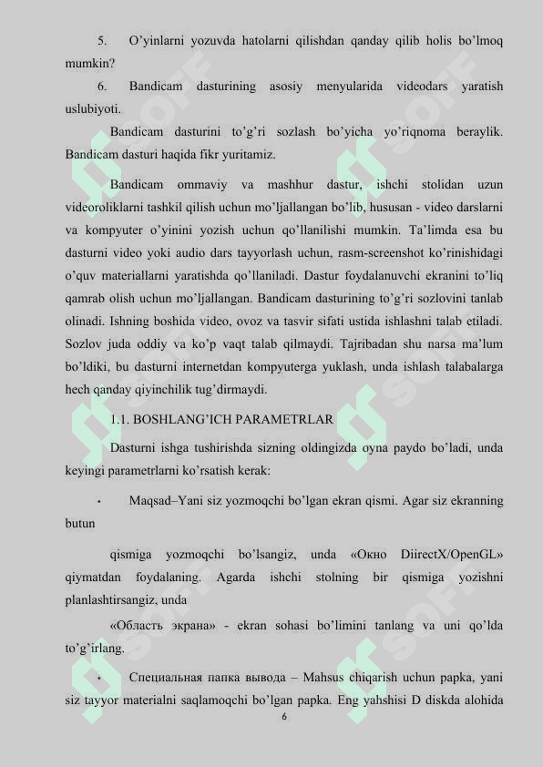 AUDIO VA VIDEO FAYLLAR BILAN ISHLASH MAVZUSINI O'QITISH METODIKASI 6