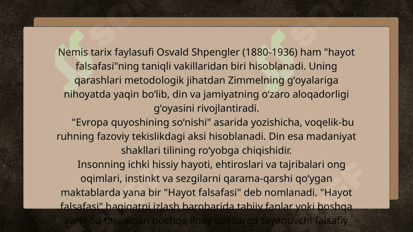 Osvald Shpenglerning "YEvropa Quyoshining so'nishi" asari haqida 3