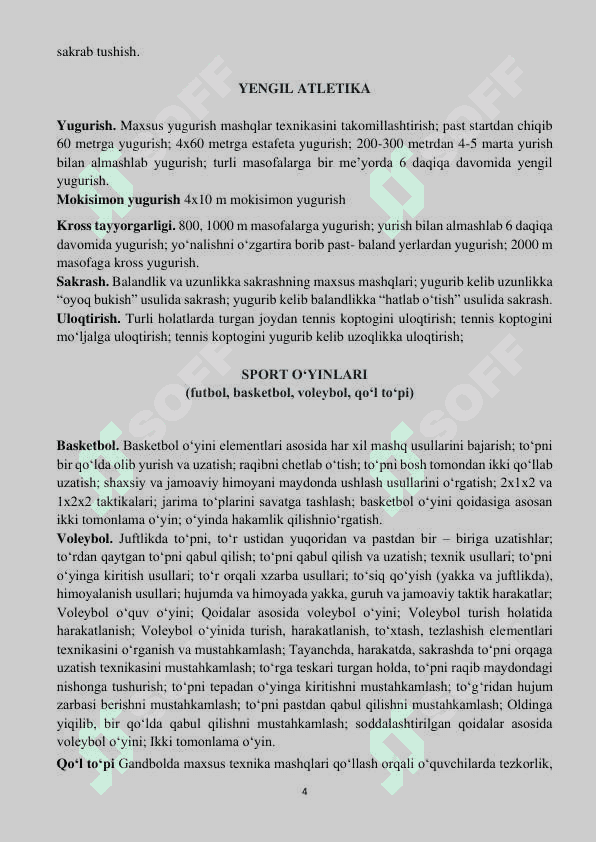9-sinf Jismoniy tarbiya imtihon savollari 2025 5
