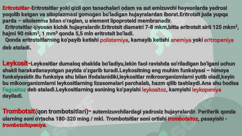 Qon biokimyosi 8