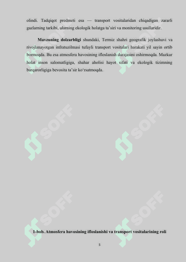 ZARARLI GAZLARNING ATMOSFERA VA INSON SALOMATLIGIGA TA’SIR 5