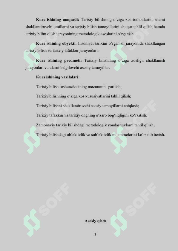 Tarixiy bilishning o'ziga xosligi  va tarixiy bilish tamoyillari 3