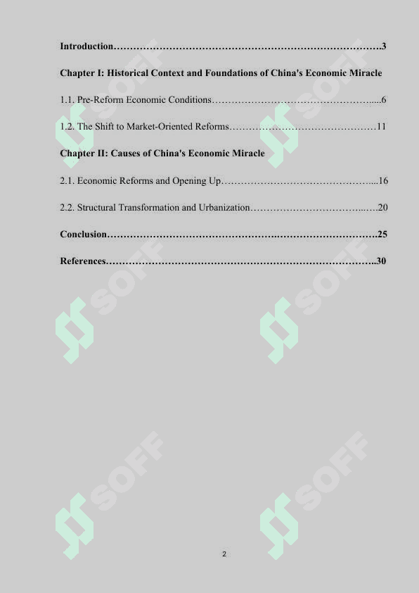 CHINA'S ECONOMIC MIRACLE: CAUSES AND CONSEQUENCES 2