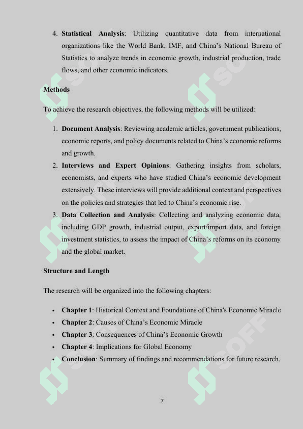 CHINA'S ECONOMIC MIRACLE: CAUSES AND CONSEQUENCES 7