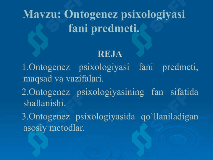 Yosh davrlari psixologiyasi 3