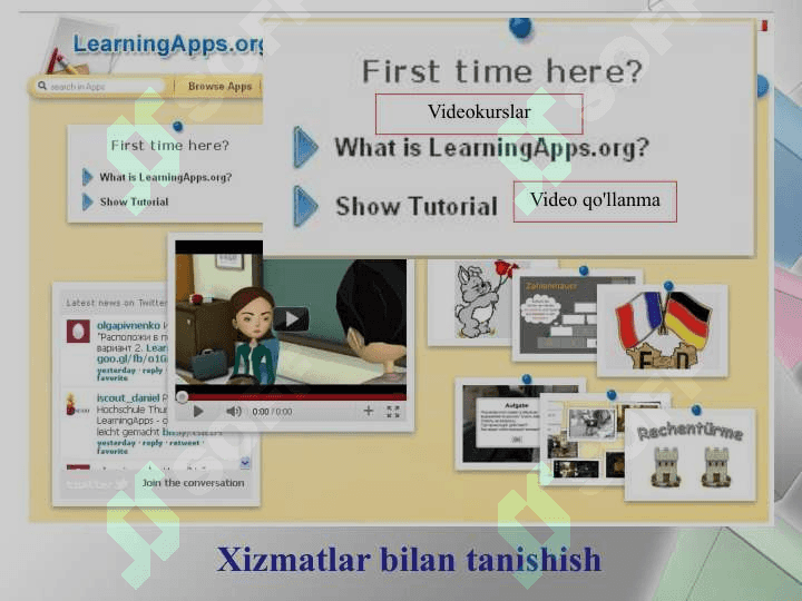 LearningApps interaktive mashqlari ishlab chiqish va nashr qilish 7