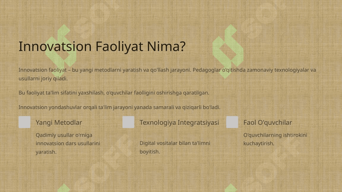 Pedagogning Innovatsion Faoliyati 4