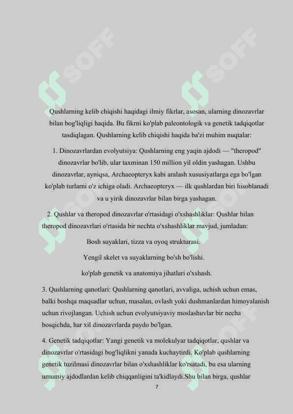 QUSHLARNING MIGRATSIYSI KURS ISHI 7