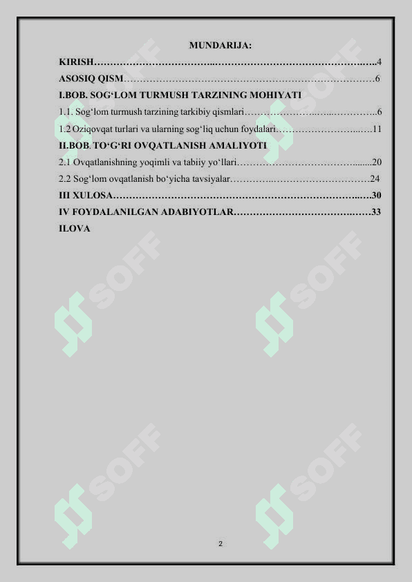 Sog’lom turmush tarzi to’g’ri ovqatlanish 2