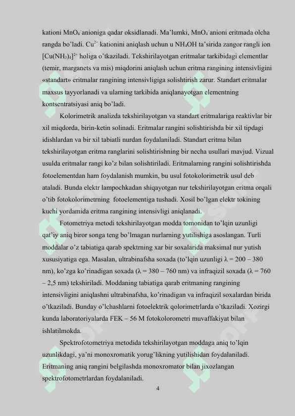 Atom-absorbsion spektrometriya kurs ishi 4