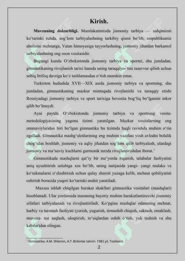 Sport gimnastikasida muvozanatni oshirish usullari 2