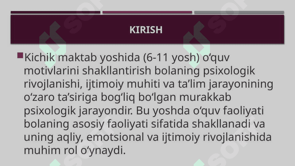 Kichik maktab yoshida oʻquv motivlarini shakllantirishning psixologik xususiyatlari 2