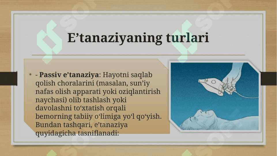 E’tanaziya muammolari 7
