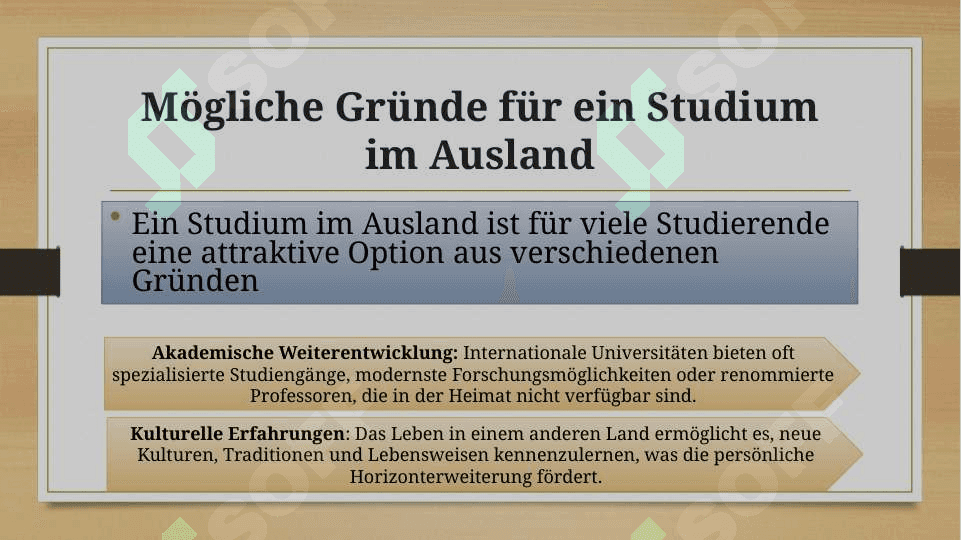 Studium im Ausland 3
