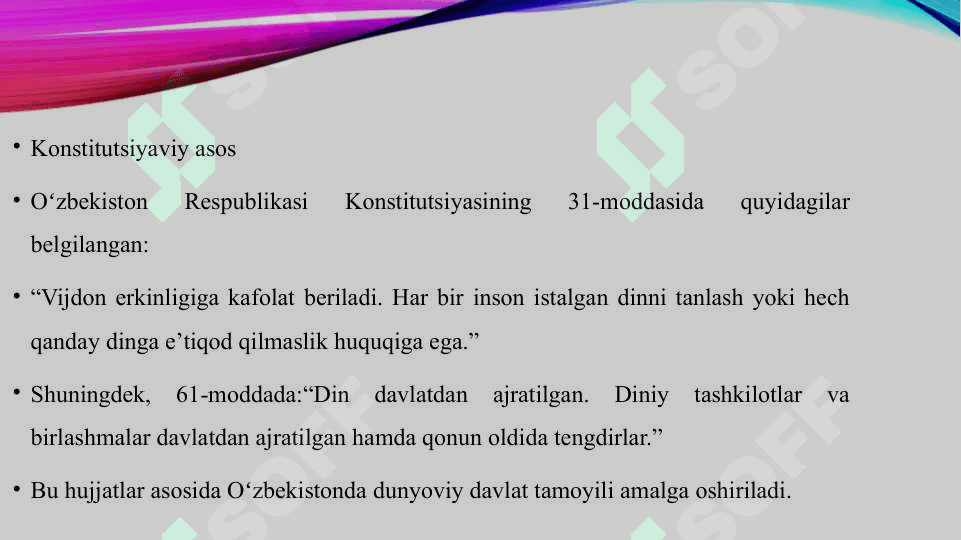 Oʻzbekistonda davlat va din munosabatlari 3