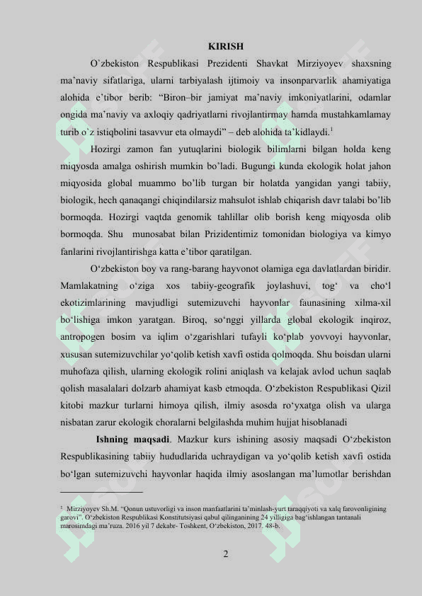 O’ZBEKISTON ”QIZIL  KITOB”GA  KIRITILGAN  SUTEMIZUVCHI  HAYVONLAR 2