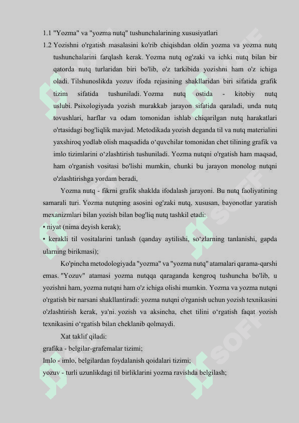 KURS ISHI. YOZMA NUTQ O’STIRISH MAZMUNI VA USULLARI 4