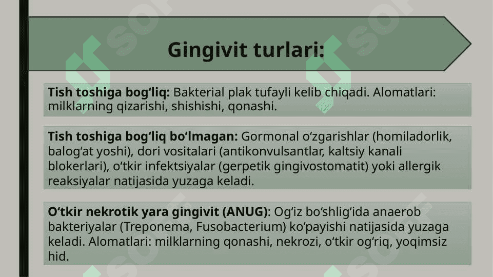 Parodont kasalliklari klassifikasiyasi 8