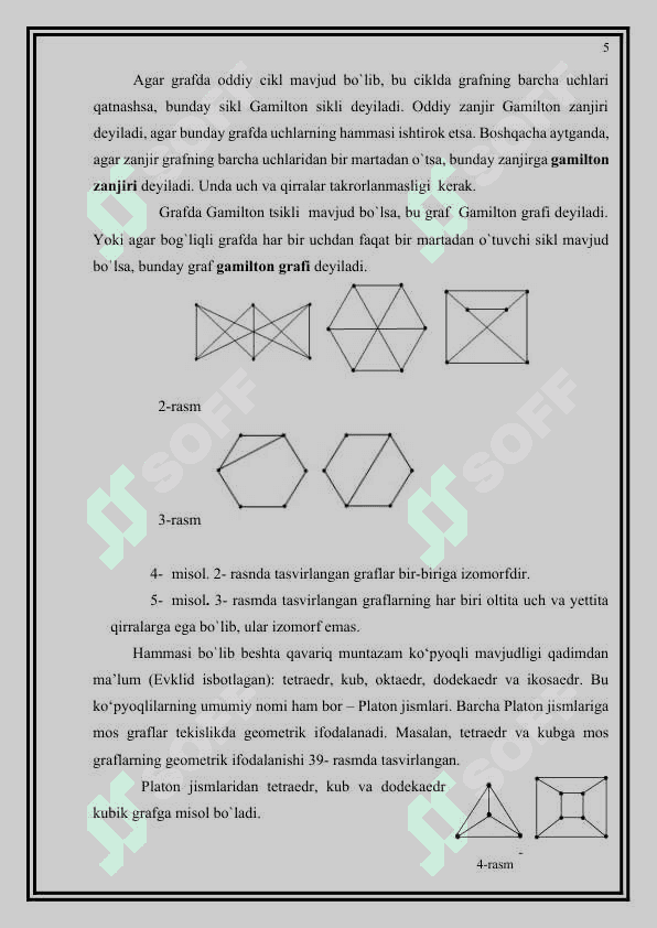 Graflar nazariyasining asosiy tushunchalari 5
