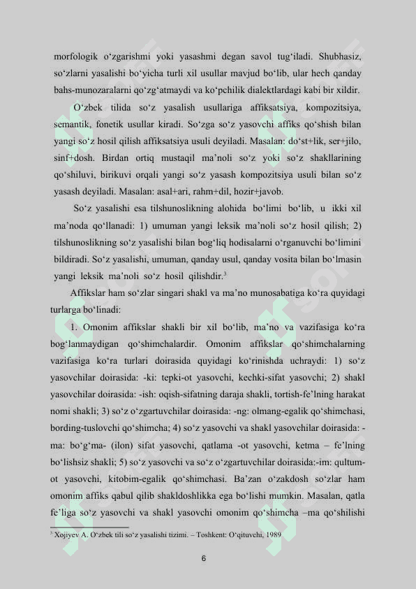 Affiksatsiya usulida so'z yasash 6
