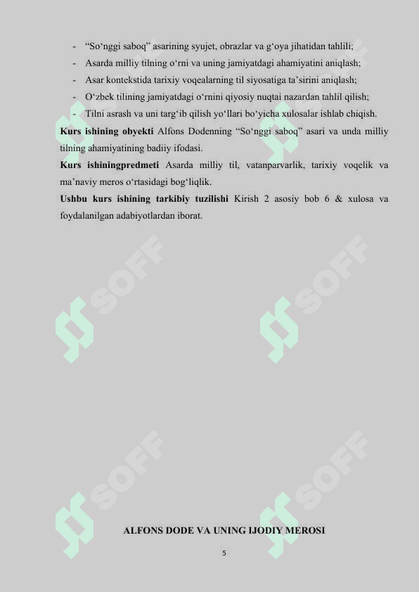 Alfons Dodening Soʻnggi saboq asarida Milliy tilning ahamiyati 5