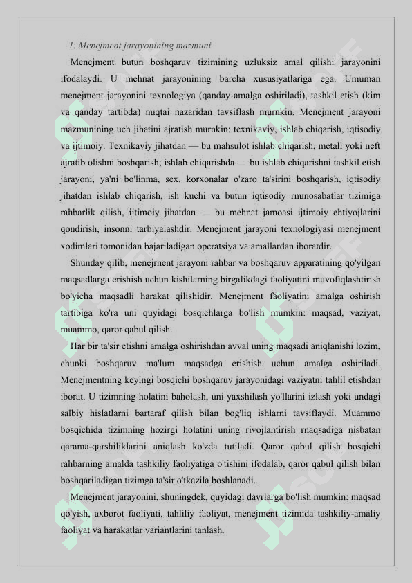 MENEJMENT FUNKSIYALARI 3