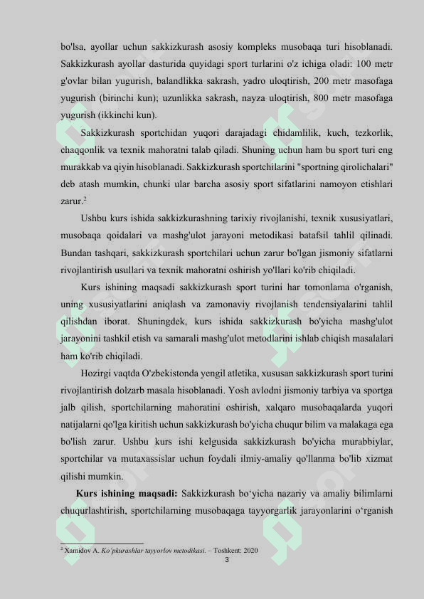 Yengil atletika sakkizkurash haqida. 3