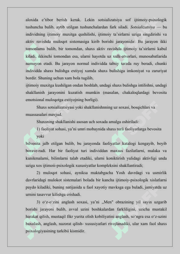 SHAXSNING IJTIMOIYLASHUVI VA IJTIMOIY XULQ-ATVOR 4