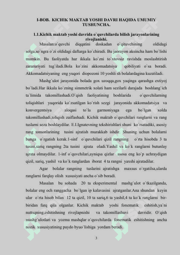 KICHIK MAKTAB YOSHIDAGI TAFAKKURNI RIVOJLANISHINI 3