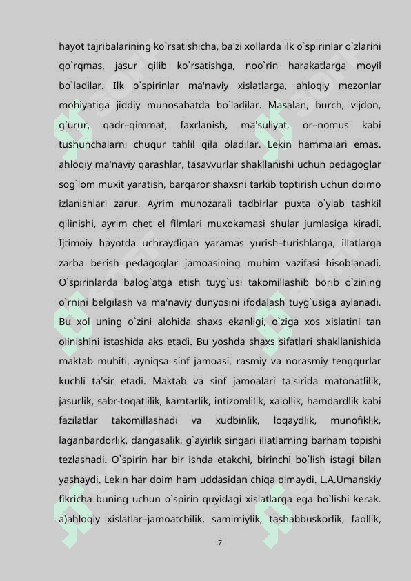 O'SMIRLIK VA ILK O'SPIRINLIK DAVRIDA OLIB BORILADIGAN KORRUKSION FAOLIYAT 7