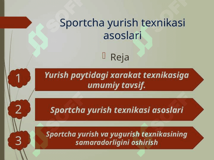 Sportcha yurish texnikasi asoslari 2