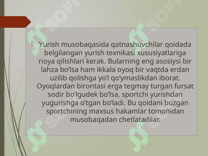 Sportcha yurish texnikasi asoslari 6