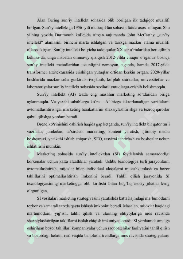 MARKETINGDA SUN’IY INTELLEKT TEXNOLOGIYALARINING ROLI 3
