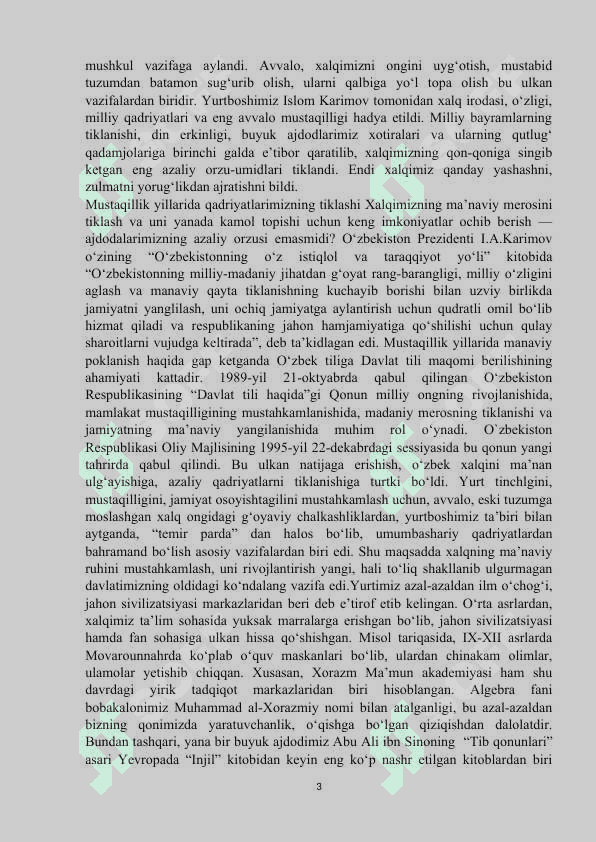 O’ZBEKISTONDA SOVET DAVRIDA OLIY  TA’LIM TIZIMI kurs ishi 3