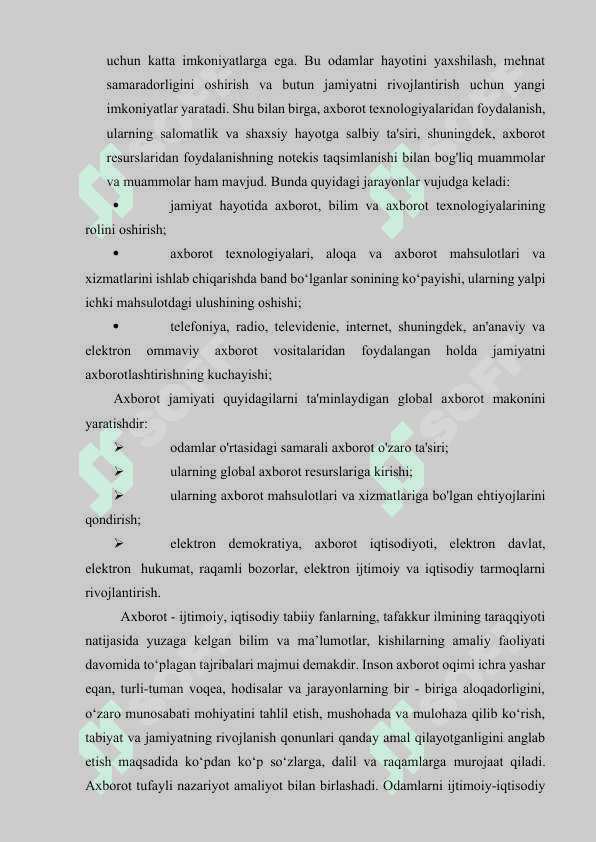 AXBOROTLASHGAN JAMIYAT VA UNING ISTIQBOLLAR 3