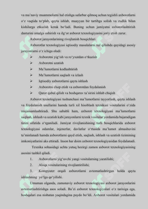 AXBOROTLASHGAN JAMIYAT VA UNING ISTIQBOLLAR 4
