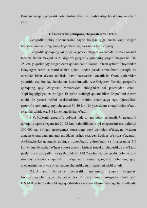 Geografik qobiqdagi moddalarning kimyoviy va fizik xossalari 7