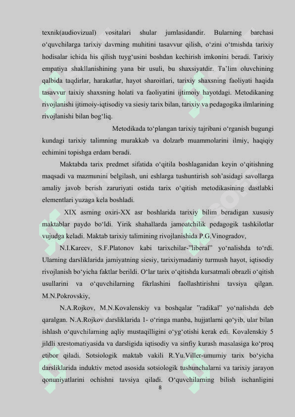 TARIX O’QITISH METODLARI NAZARIYASINING RIVOJLANTIRILISHI.docx 7